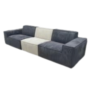 Modern Tri-Tone Sectional Sofa